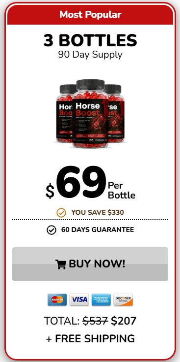 horse boost 3 bottles price